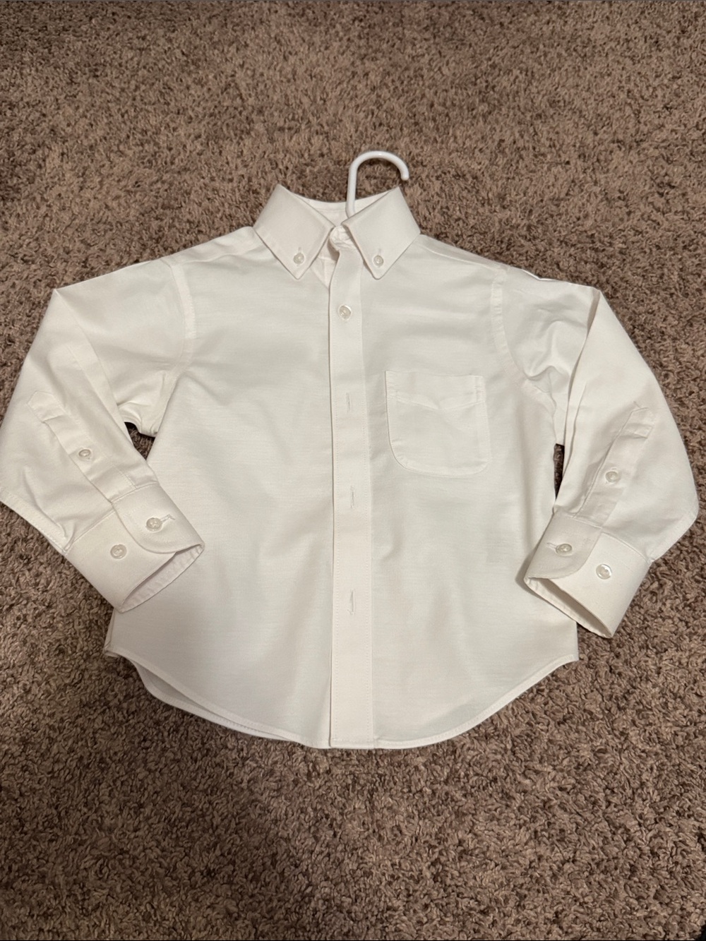 Class Club Boys White Button-Down Dress Shirt